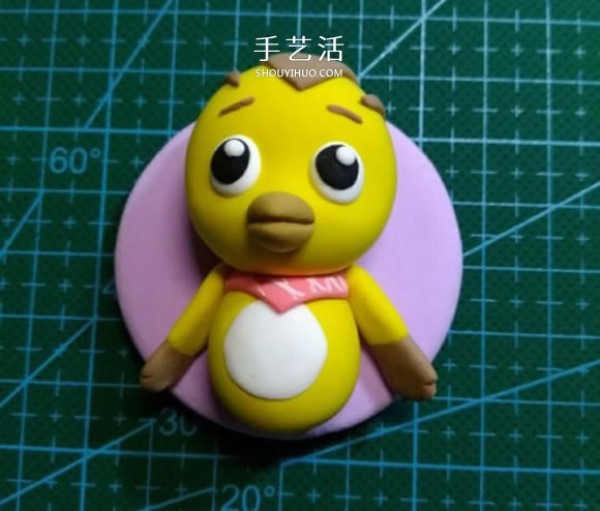 Ultra-light clay hand-made step-by-step picture of the cute chicken team Mikey