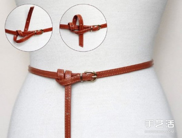 14 ways to tie a belt in a literary and artistic style that are often used in life