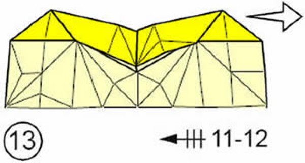 How to fold a hand-folded four-corner storage box and a beautiful rubbish box folding illustration