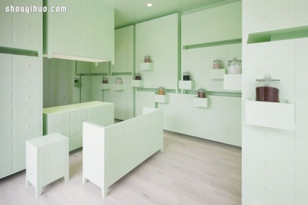 Comfortable and elegant fresh Chinese acupuncture clinic decoration design