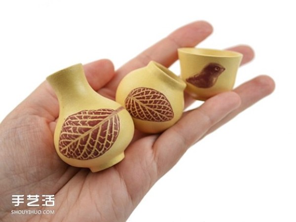 Handmade mini flower pots, small and cute ceramic handicrafts