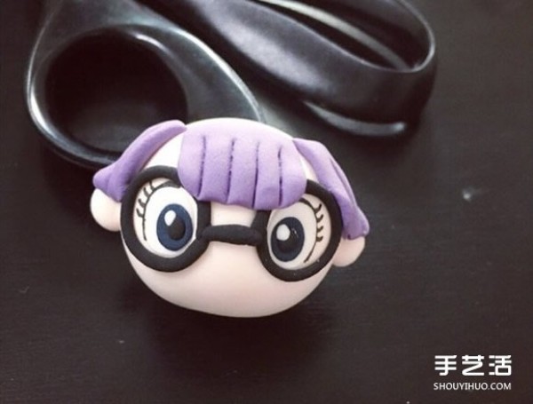 DIY tutorial for making Arale clay Arale dolls from ultra-light clay