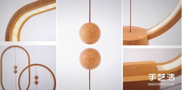 Heng Wooden Ball Magnetic Table Lamp Rethinks the Type of Light Switch