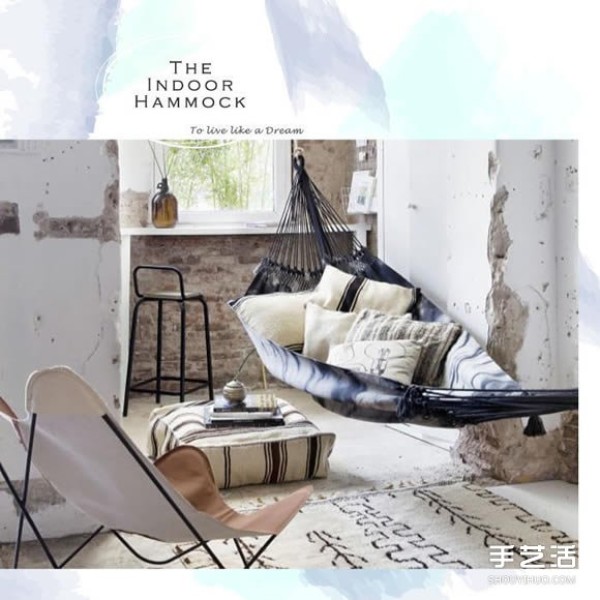 A dream-like lazy life: Just install a hammock indoors! 