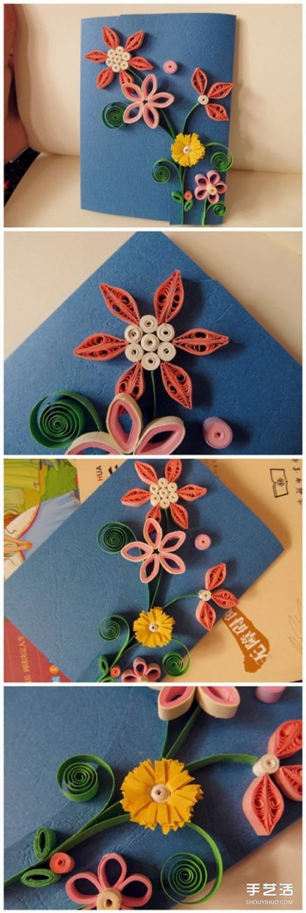 Appreciation of particularly beautiful quilling paper pictures, three-dimensional paper quilling works