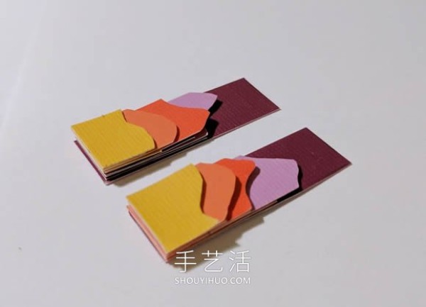 Tutorial on making creative landscape silhouette earrings from cardboard