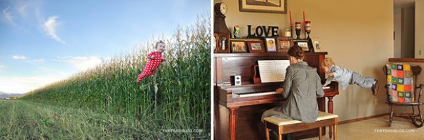 Father creates invisible wings for Baby Tang with love and photography