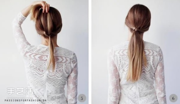 The charming little secret behind it: a simple and easy-to-use low ponytail hairstyle