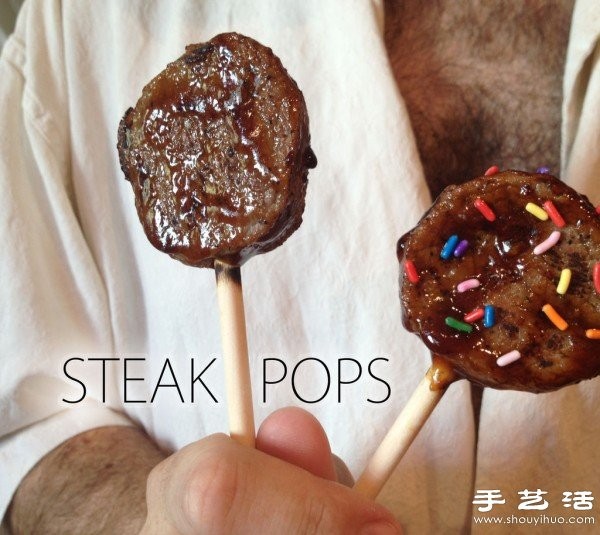 Homemade grilled steak lollipops that everyone of all ages will love