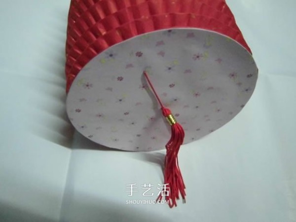 How to fold a flower lantern with paper and illustrate how to make a cylindrical paper palace lantern