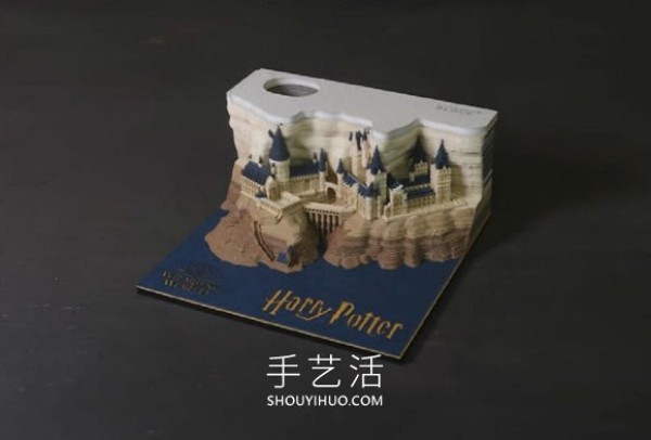 Quick collection for Harry Potter fans! Hogwarts Castle paper sculpture note paper