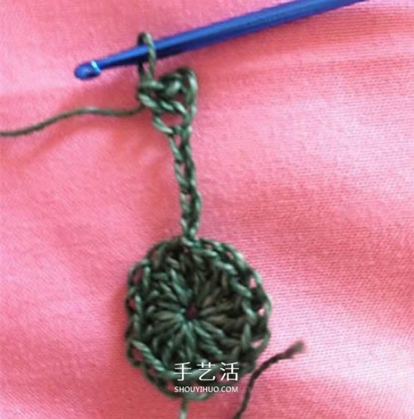 How to knit a five-pointed star, crochet small star diagram