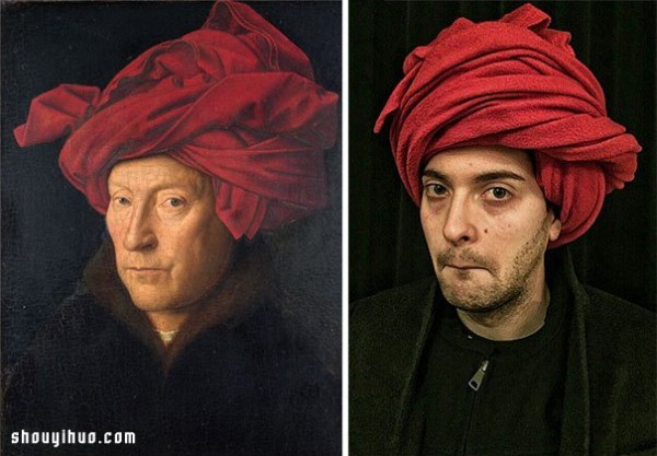 I am bored at work and use office objects to reinterpret classical paintings