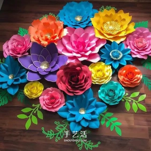 How to make handmade paper flowers with many beautiful paper flowers with complete illustrations