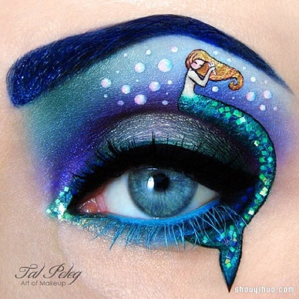 The magical art on the eyes. Do you dare to try such exaggerated eye makeup? 