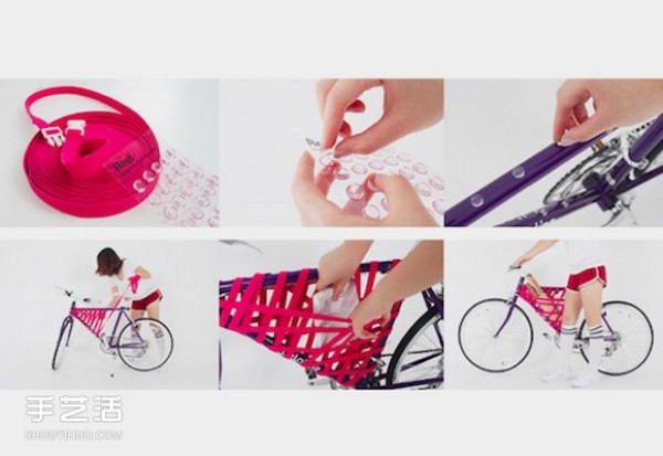 Make your own bicycle basket and prepare the elastic bands and come and DIY