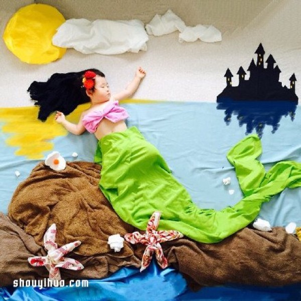 Super cute photography of children, children will look forward to sleeping from now on