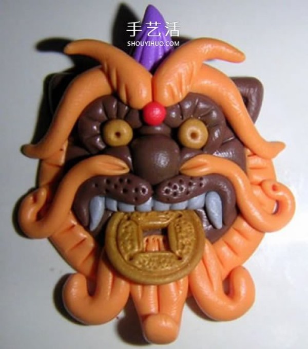 Recruit wealth and bring treasures! Illustration of how to make a Pixiu medal from soft clay