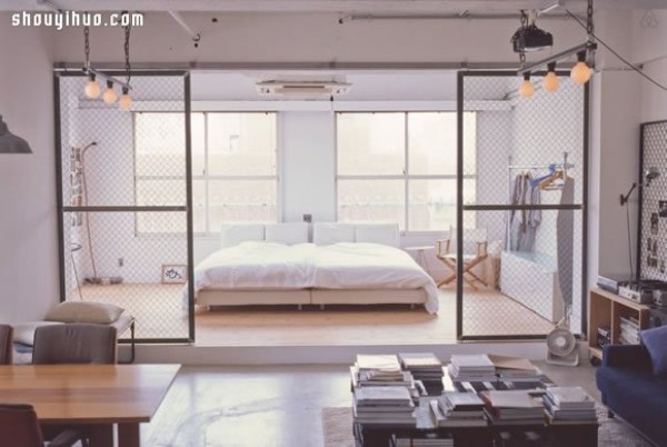 Comprehensive design of industrial-style loft decoration in Tokyo, Japan