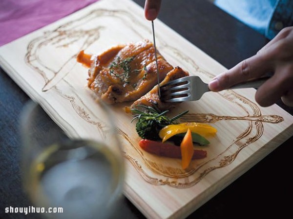 Just looking at it is happiness! Japanese cypress cutting board Face Two Face