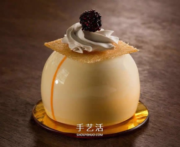 Exquisite like a high-end French dessert ceramic glass handicraft model picture