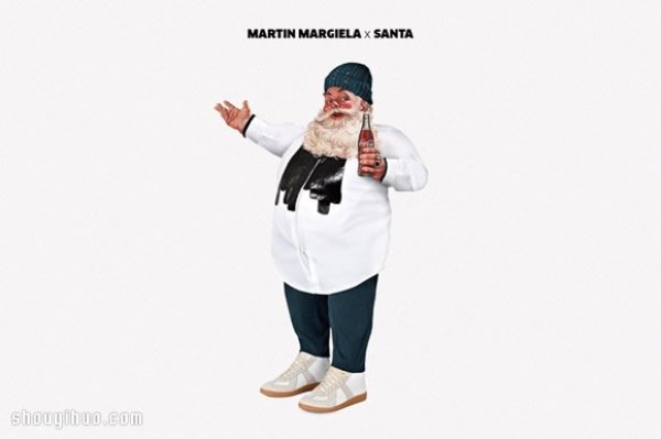 What would it look like if Santa Claus wore modern fashionable clothes? 