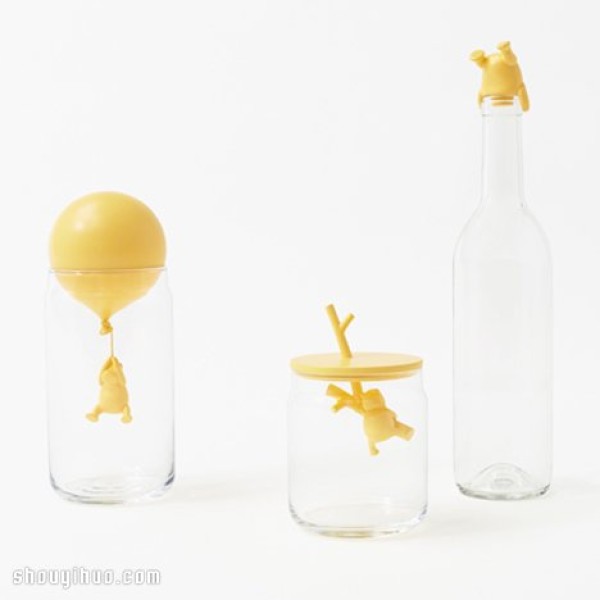 Nedos super cute Winnie the Pooh bottle cap and coaster product design