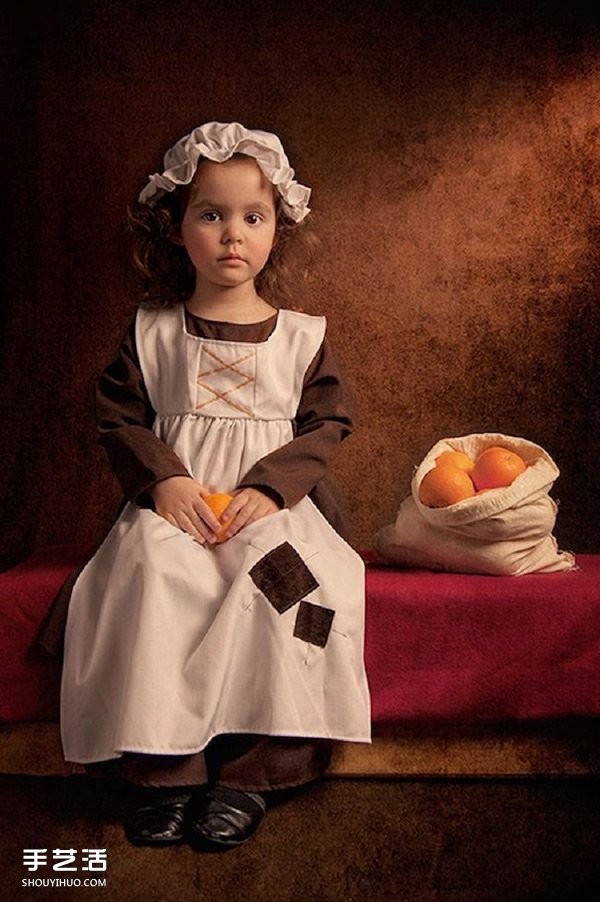 Childrens photography imitating world-famous paintings, very creative! 