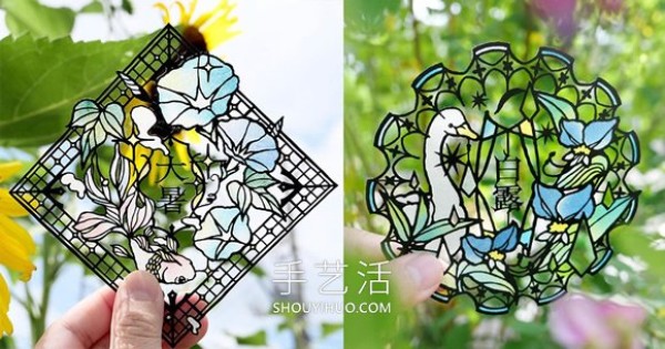 Beautiful paper sculptures of the twenty-four solar terms! Stained glass-like hollowed-out exquisite craftsmanship