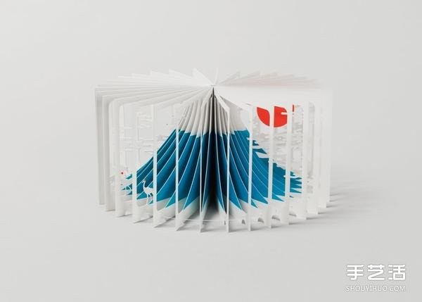 The Art of Paper Sculpture: The Majestic Mount Fuji Shrunk into a Mini Pop-up Book