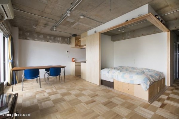 Partition + Parallel Line of Sight Make Full Use of Space Single Apartment Decoration