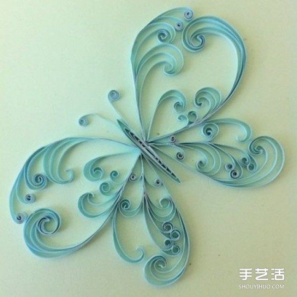 Appreciation of particularly beautiful quilling paper pictures, three-dimensional paper quilling works