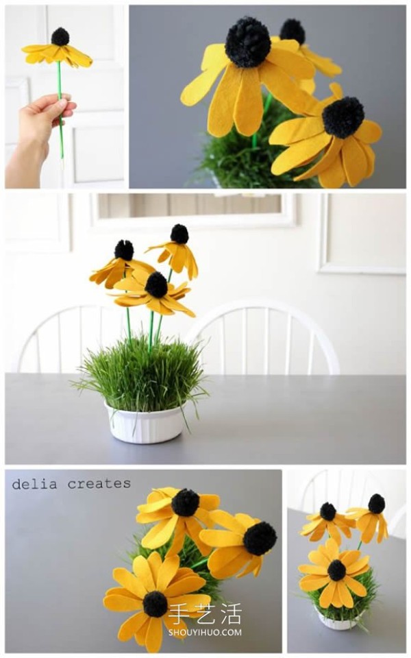 16 charming handicraft decorations made by DIY with various flowers