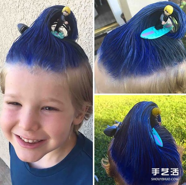 Childrens crazy hairstyles have no limits and strange hairstyles that have never been thought of