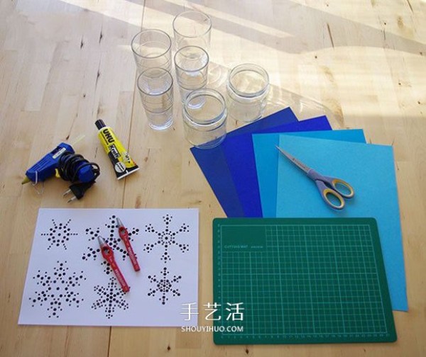 Illustrated tutorial on homemade super beautiful winter snowflake lighting