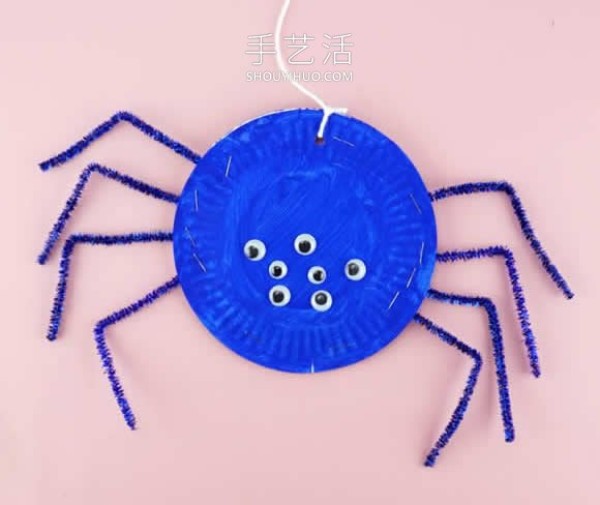 Halloween Paper Plate Spider Handmade Tutorial