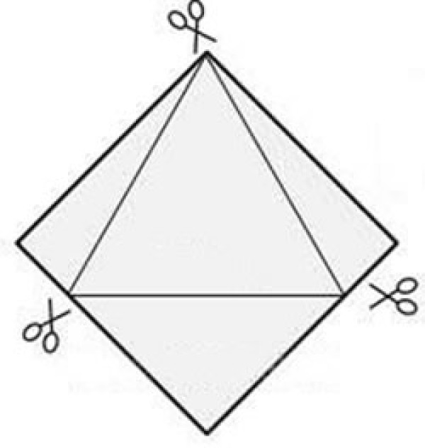 Basic tutorial on origami: 3 ways for you to make equilateral triangle paper