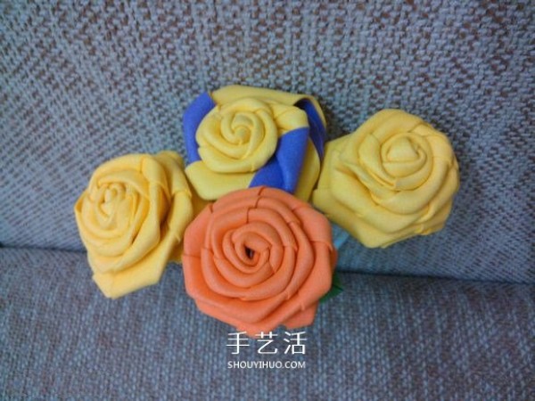 Steps to Fold Roses from Sponge Paper, Handmade Sponge Paper Flowers Can Be So Beautiful! 