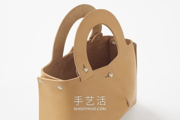 DIY flat to three-dimensional bag style! Fold leather into a handbag mai