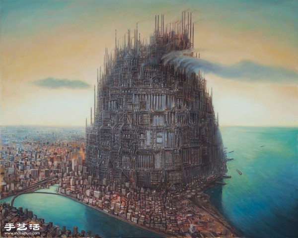 Surreal paintings by San Francisco artist MICHAEL KERBOW