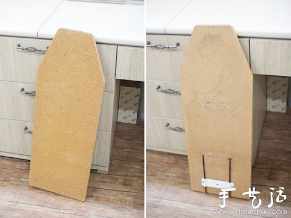 Tutorial on transforming old wooden boards into an ironing board