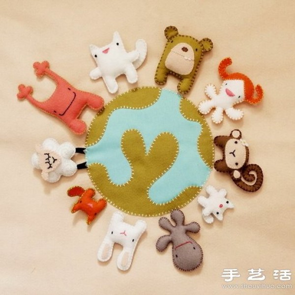 Cute little fabric handmade dolls