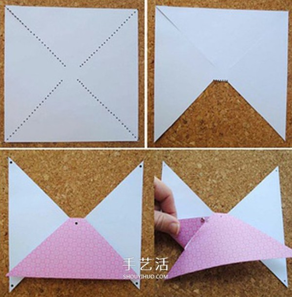 How to make a paper bow with an illustration and a simple handmade bow making tutorial