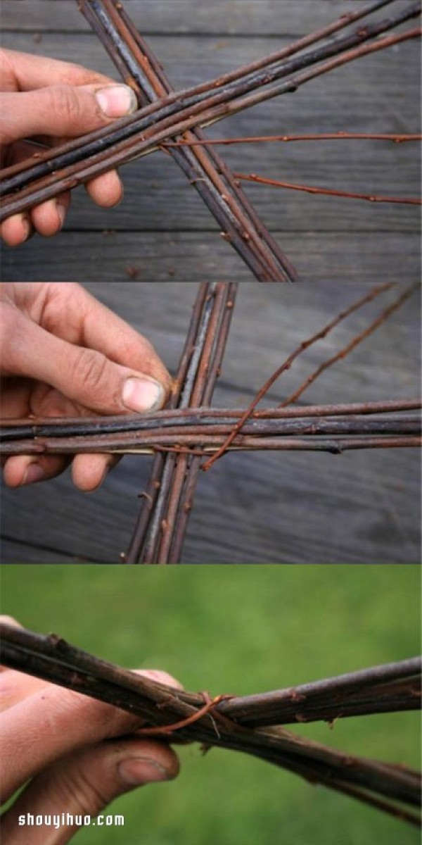 How to weave rattan baskets and step-by-step illustrations of weaving baskets by hand