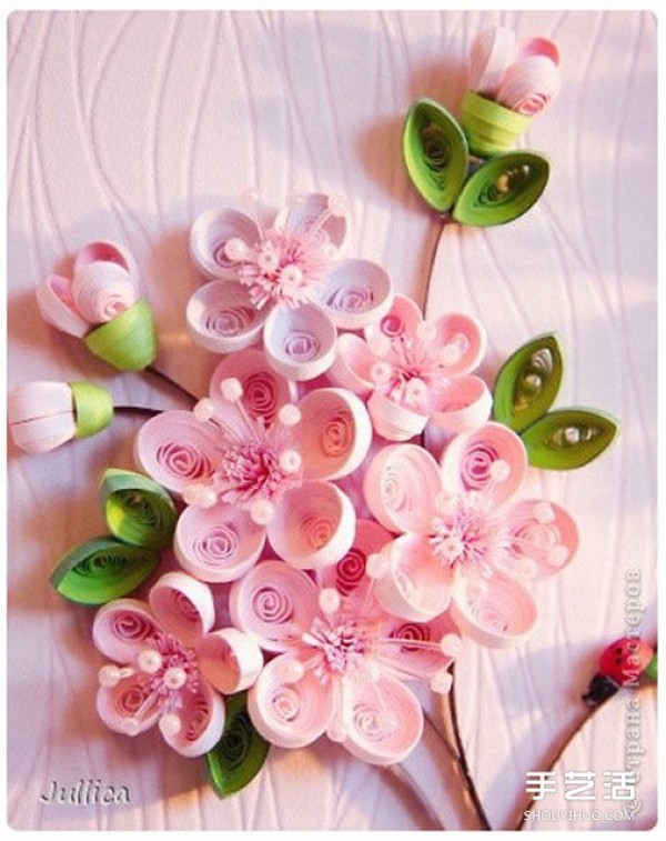 Exquisite three-dimensional paper quilling works, beautiful three-dimensional paper quilling pictures