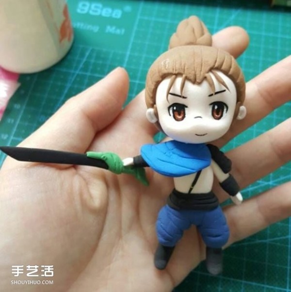 Clay to make League of Legends Yasuo Swordsman Yasuo Doll Clay DIY