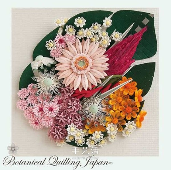 Its so beautiful! A collection of pictures of handmade three-dimensional paper flower works