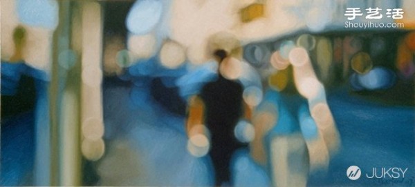 The photos taken out of focus are as hazy and beautiful as oil paintings