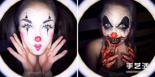 This is the real thing. The "bloody fairy tale makeup" that scares people to death and doesn