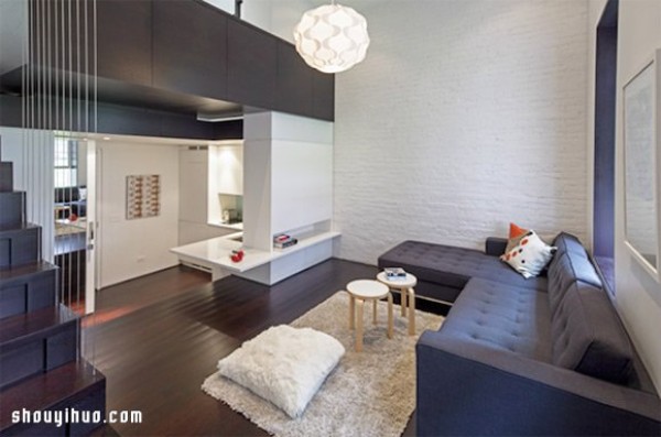 Manhattan 40 square meters Loft small apartment decoration design